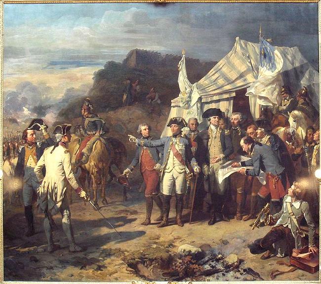 Auguste Couder Siege of Yorktown oil painting picture